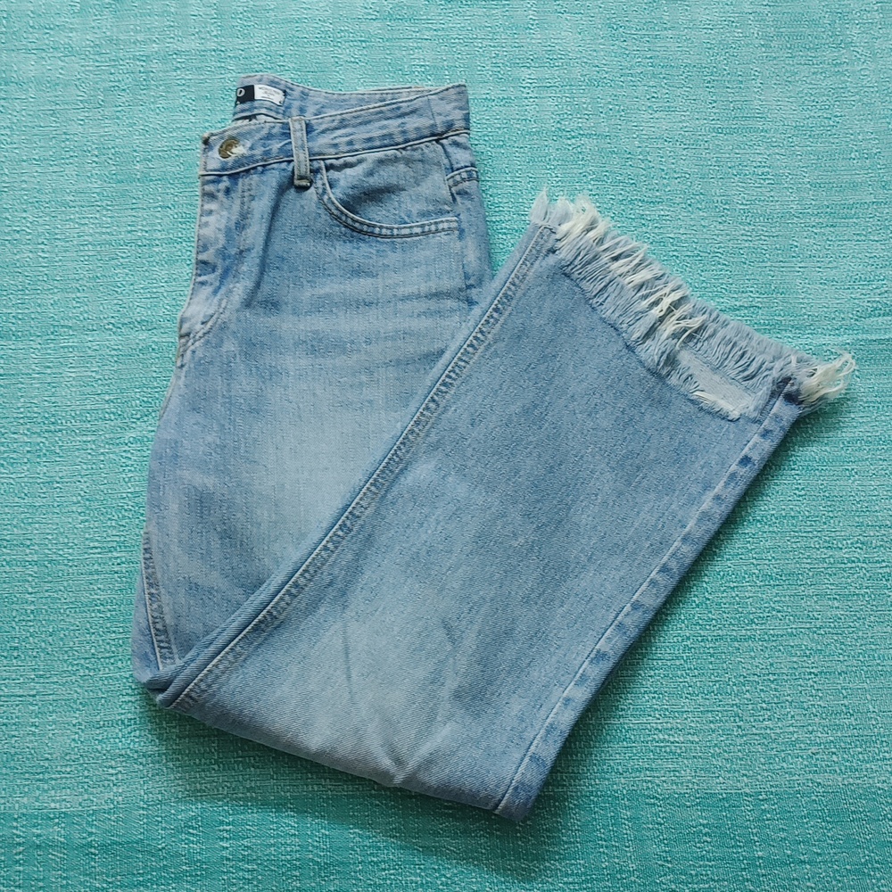 Monster's Women's Light Blue flared straight leg Jeans Waist upto 30 - Picture 8 of 11